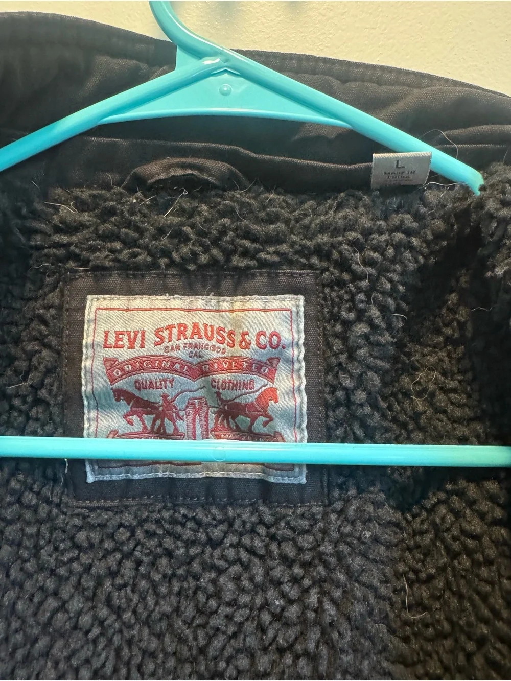 Men’s Levi's Black Canvas Winter Coat
